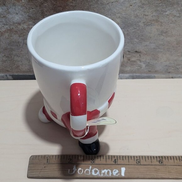 Tii Collections Upside Down Santa Snowman Ceramic Mug Hand Stand Christmas Coff - Picture 10 of 15